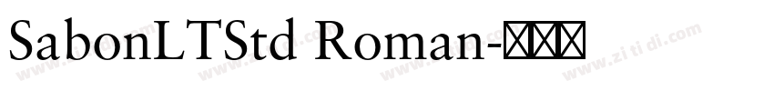 SabonLTStd Roman字体转换